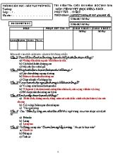 Đề kiểm tra cuối kỳ II môn Tiếng Việt Lớp 5 - Năm học 2015-2016 - Phòng GD & ĐT Thủ Thừa